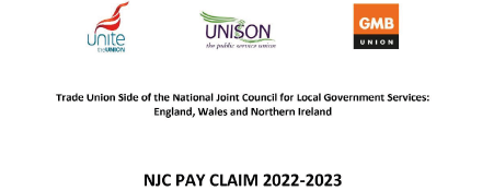 GMB union NJC Pay update June 2022