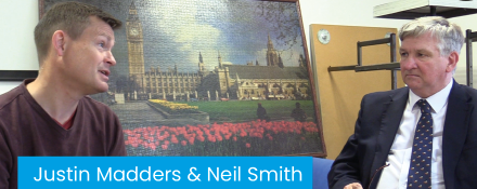 GMB union politics Neil Smith talks to Justin Madders