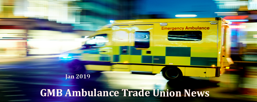GMB Ambulance news Jan 2019