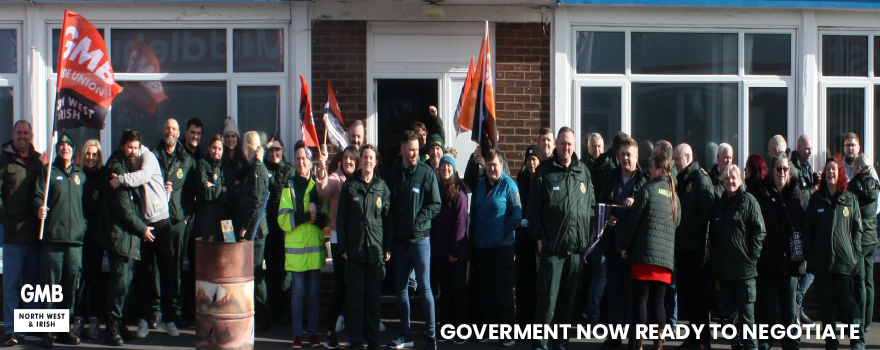 The Government want to talk pay and it’s thanks GMB union members