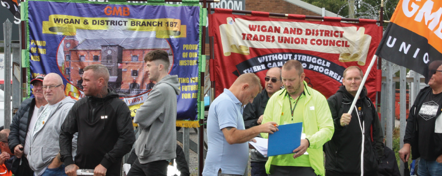 Trade union members take strike action throughout the North West & Irish Region