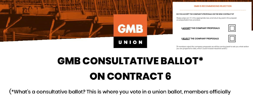 GMB union ballot ASDA members