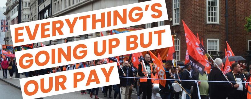 GMB union March for Pay in Blackpool 19 March 2022
