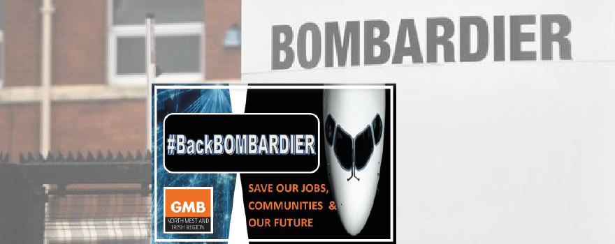 GMB trade union warn against job losses at Bombardier