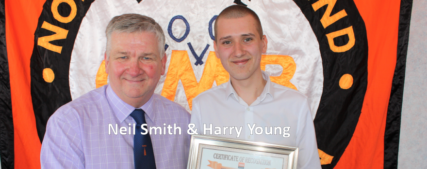 Neil Smith worked with Harry Young on work placement at GMB trade union