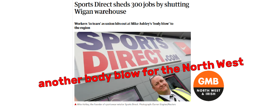 Job losses at Sports Direct in Wigan