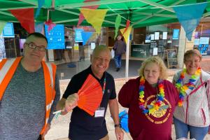 GMB UNION EQUALITIES LGBT+ SHOUT GROUP AT PRIDE 2021